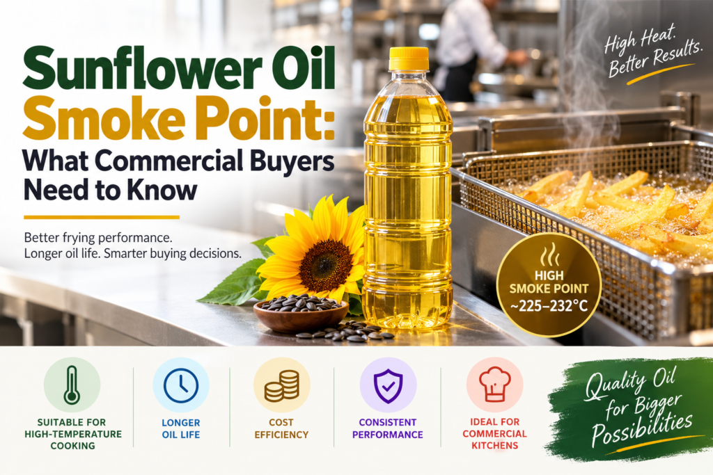 Sunflower Oil Smoke Point: What Commercial Buyers Need to Know