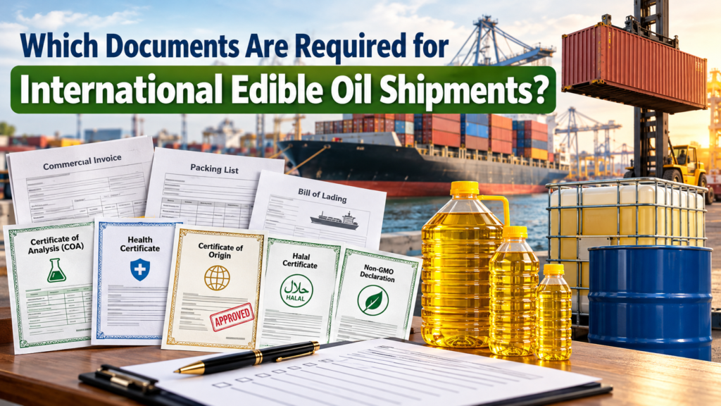 Which Documents Are Required for International Edible Oil Shipments